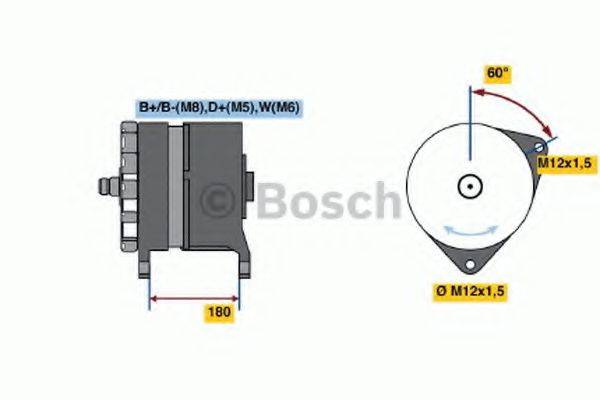 Генератор 0 986 039 530 BOSCH