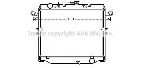 Радиатор, охлаждение двигателя TOA2379 AVA QUALITY COOLING