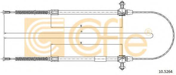 Трос, стояночная тормозная система 10.5264 COFLE
