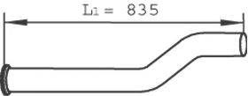 Труба выхлопного газа 22245 DINEX
