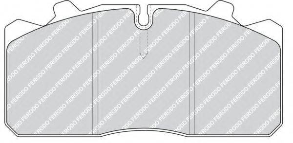 Комплект тормозных колодок FCV1354 FERODO