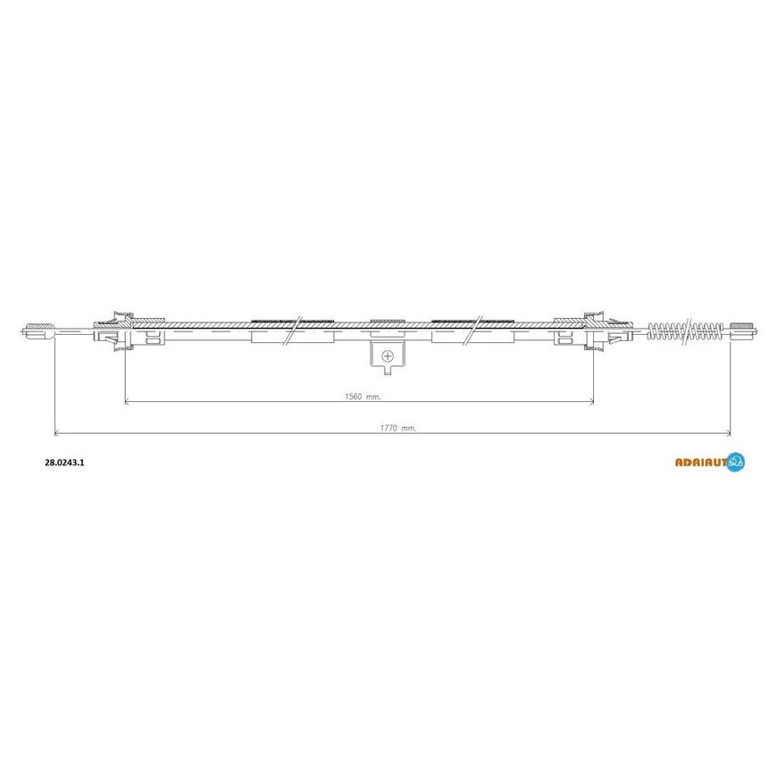 Тросик стояночного тормоза Adriauto