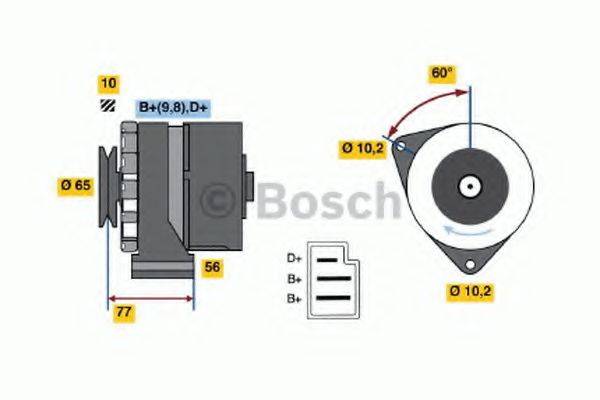 Генератор 0 986 034 620 BOSCH