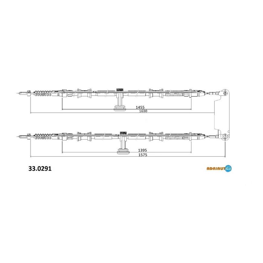 Трос стояночного тормоза 33.0291 ADRIAUTO