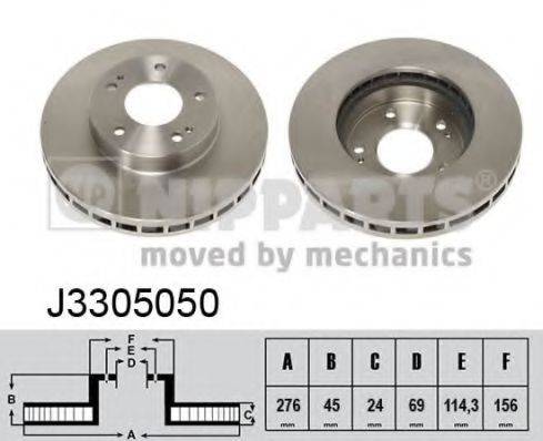 Тормозной диск J3305050 NIPPARTS