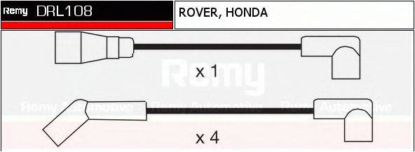 DRL108 REMY Комплект проводов зажигания DRL108 REMY