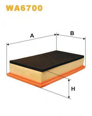 Фильтр воздушный WA6700 WIX FILTERS