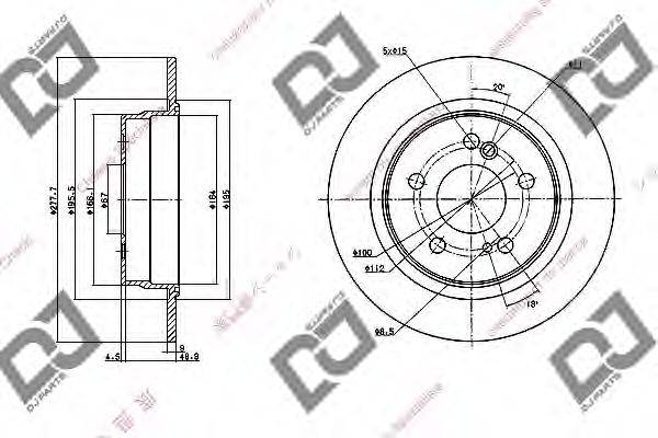 Тормозной диск BD1123 DJ PARTS