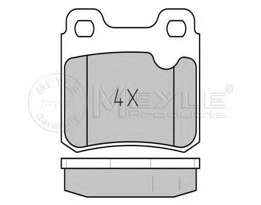 Комплект тормозных колодок, дисковый тормоз 025 211 4015 MEYLE