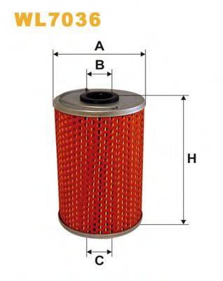 Фильтр масляный WL7036 WIX FILTERS