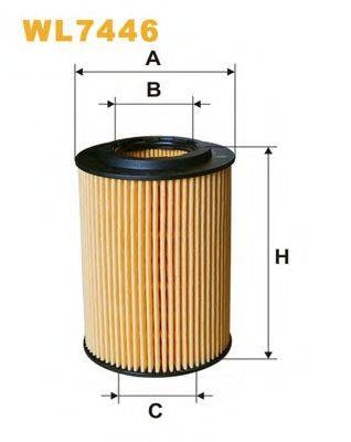 Фильтр масляный WL7446 WIX FILTERS