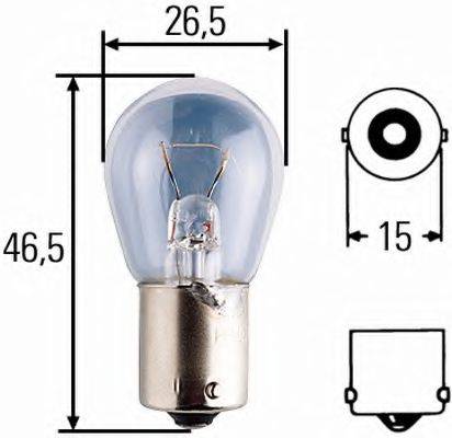 Лампа накаливания, фонарь указателя поворота 8GA 002 072-121 HELLA