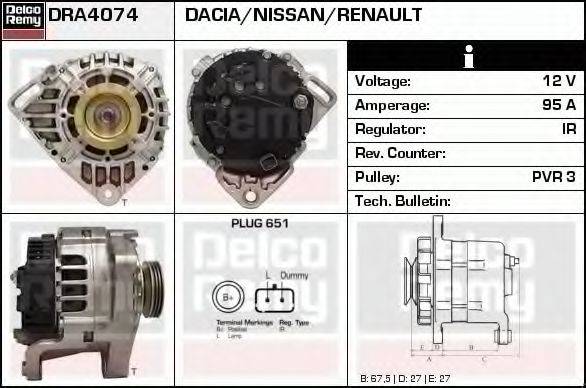 Генератор DRA4074 REMY