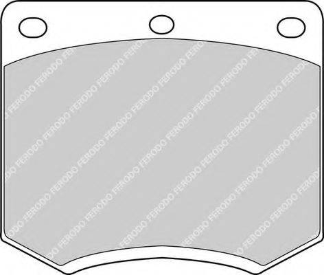 Комплект тормозных колодок, дисковый тормоз FDB167 FERODO