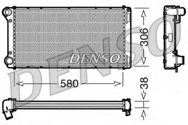 Радиатор, охлаждение двигателя DRM09098 DENSO