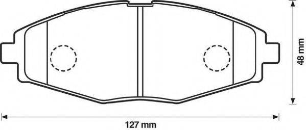 Комплект тормозных колодок, дисковый тормоз 0 986 AB1 241 BOSCH