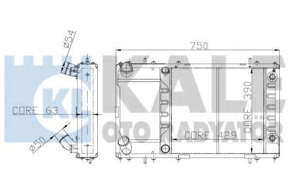 Теплообменник 121299 KALE OTO RADYATOR