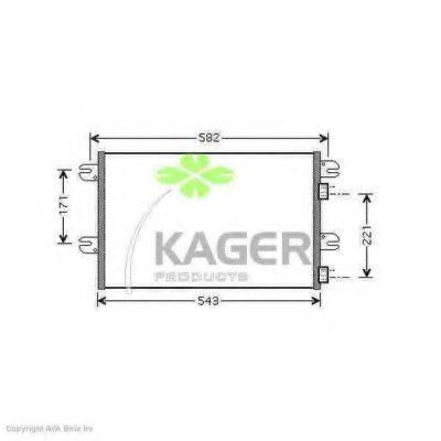 Конденсатор, кондиционер 94-5183 KAGER