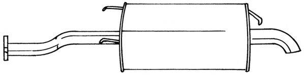 Глушитель выхлопных газов конечный