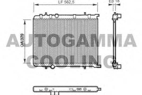 Теплообменник 104499 AUTOGAMMA