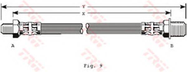 Тормозной шланг PHC149 TRW