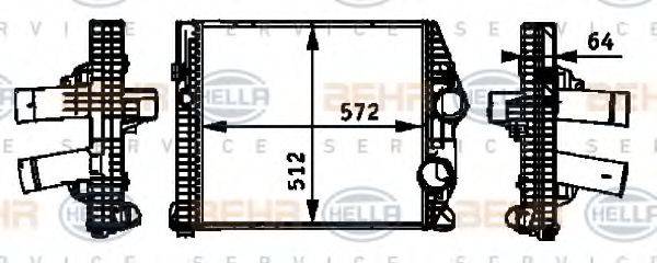 Интеркулер 8ML 376 724-261 HELLA