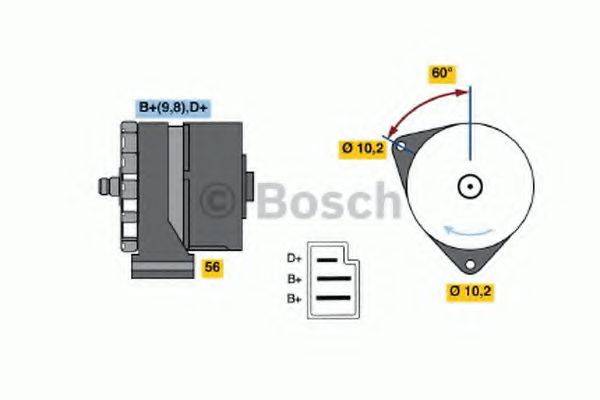 Генератор 0 120 489 917 BOSCH