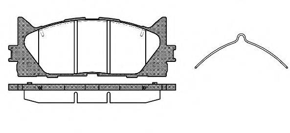 Комплект тормозных колодок, дисковый тормоз P13333.00 WOKING