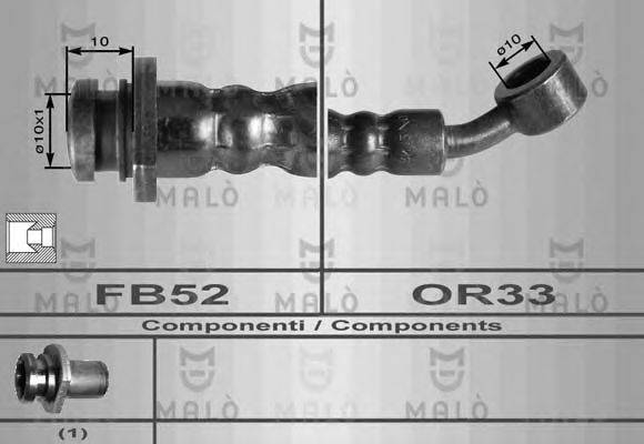 Тормозной шланг 80108 MALO