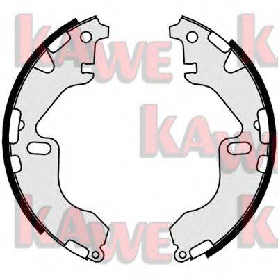 Комплект тормозных колодок 01064 KAWE