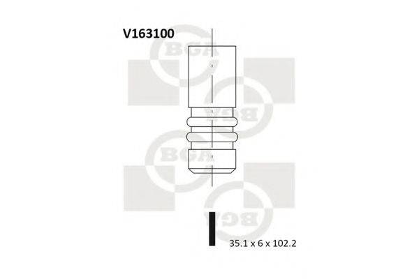 V163100 BGA Впускной клапан V163100 BGA