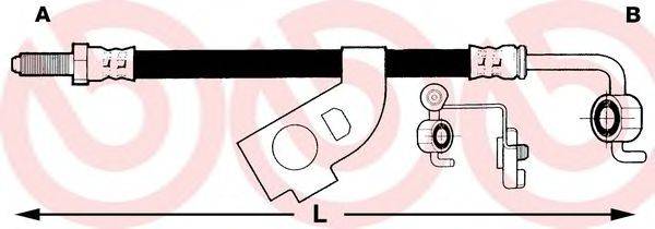 Тормозной шланг T 23 010 BREMBO