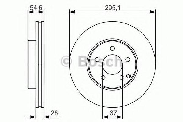 Тормозной диск 0 986 479 R99 BOSCH