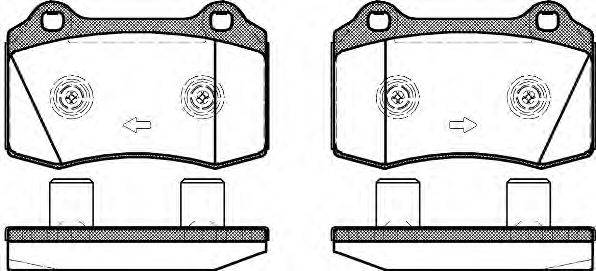 Комплект тормозных колодок, дисковый тормоз 0434.58 REMSA