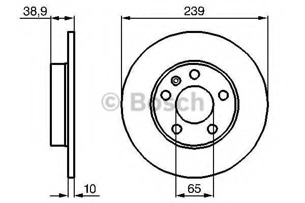 Тормозной диск 0 986 478 894 BOSCH