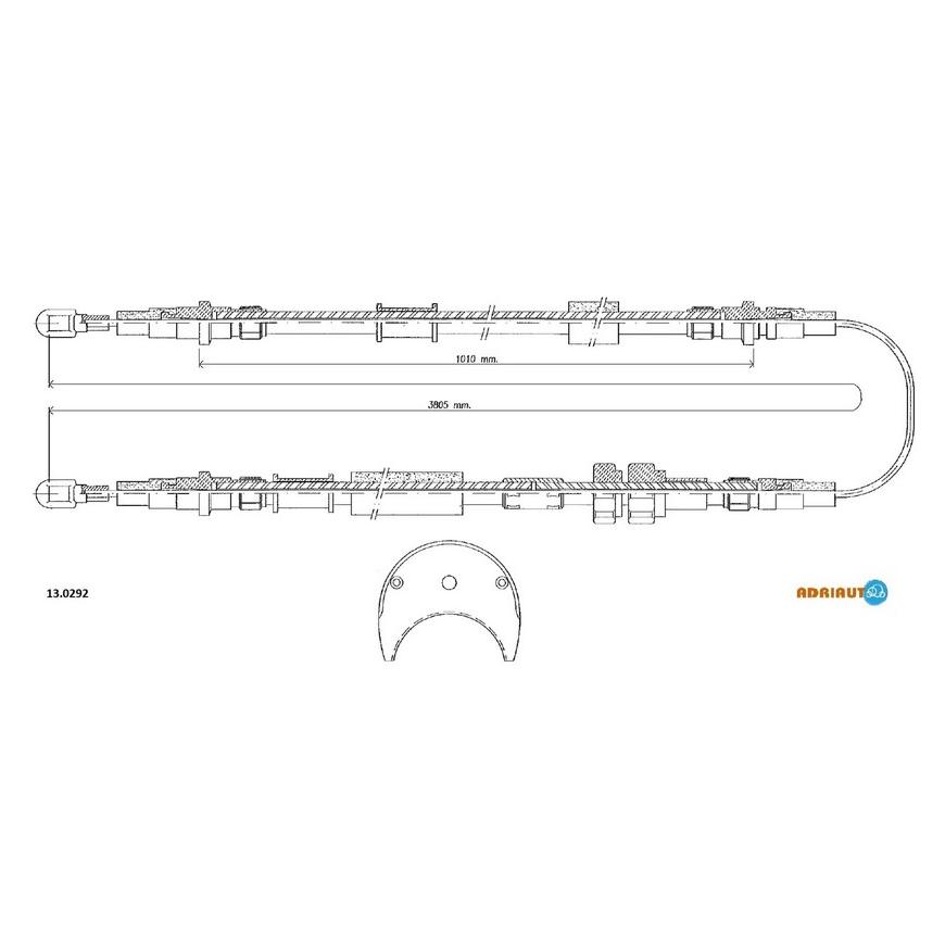 Тросик стояночного тормоза Adriauto