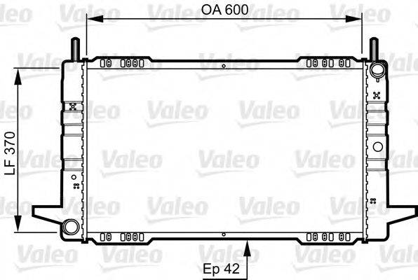 Радиатор, охлаждение двигателя 730563 VALEO