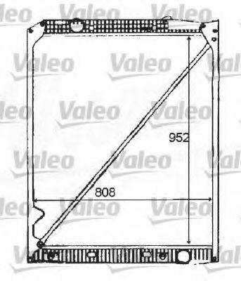 Радиатор, охлаждение двигателя 732982 VALEO