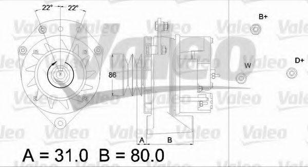 Генератор 436588 VALEO