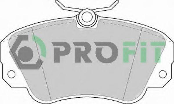 Комплект тормозных колодок, дисковый тормоз 5000-0686 C PROFIT