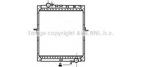 Радиатор, охлаждение двигателя ME2177 AVA QUALITY COOLING