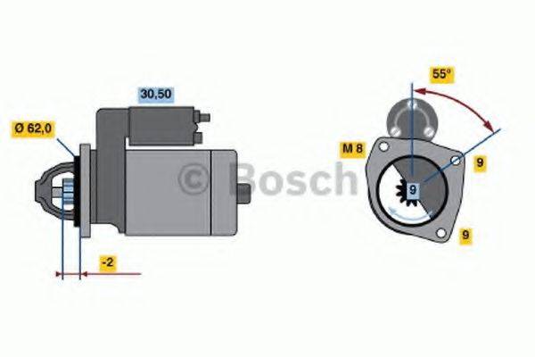 Стартер 0 986 013 850 BOSCH