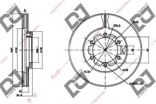 Тормозной диск BD1242 DJ PARTS