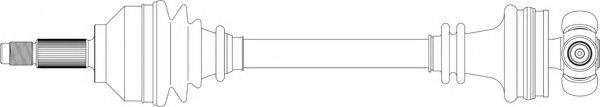 Приводной вал SA3001 GENERAL RICAMBI