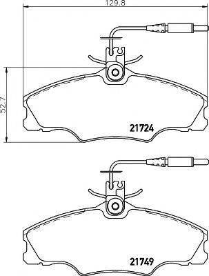 21749/19,3мм Тормозные колодки PAGID T5090 PAGID