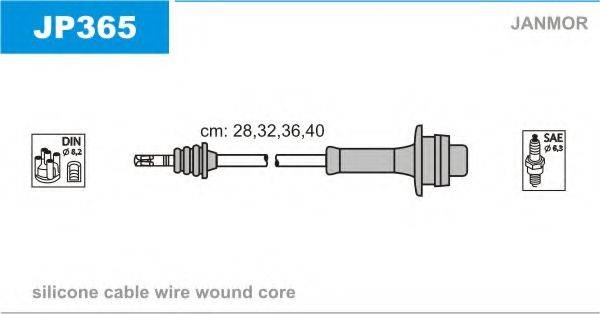 Комплект проводов зажигания JP365 JANMOR