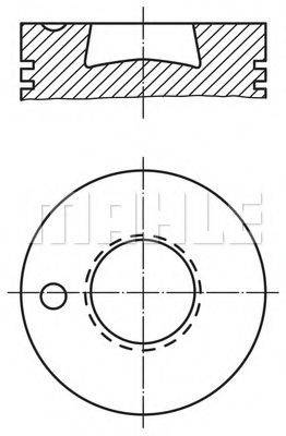 Поршень 004 66 00 MAHLE ORIGINAL