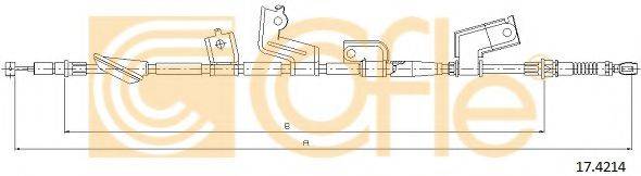 Трос, стояночная тормозная система 17.4214 COFLE