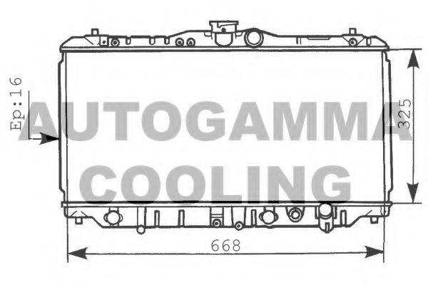Теплообменник 100432 AUTOGAMMA