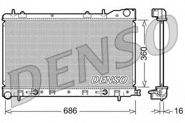 Радиатор, охлаждение двигателя DRM36001 DENSO